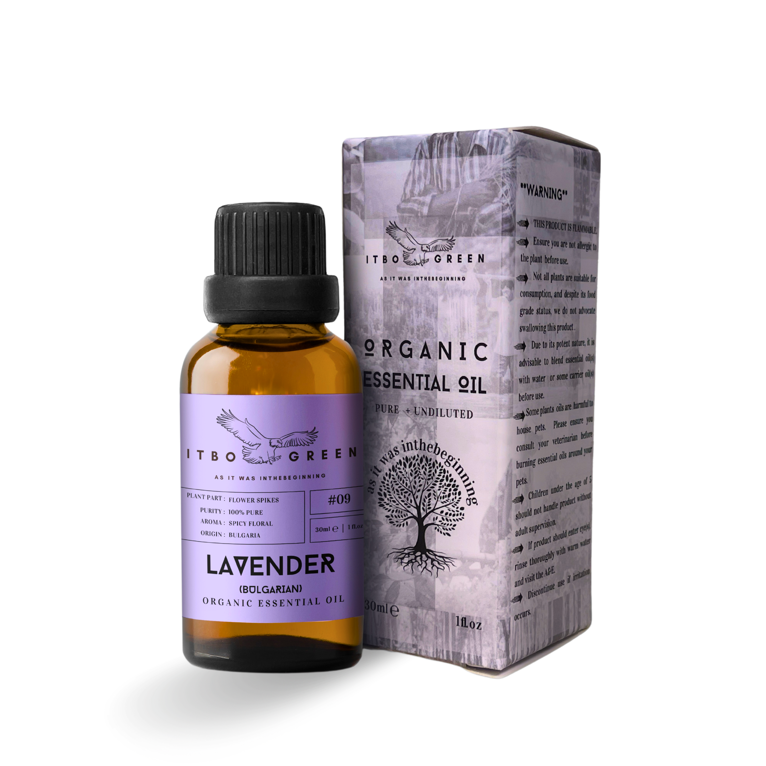 ITBO GREEN 5 Organic Lavender oils