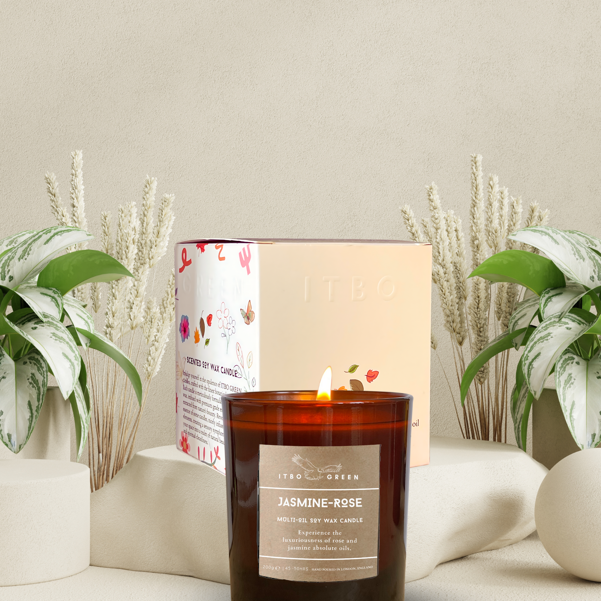 Jasmin Rose Soy Wax Candle