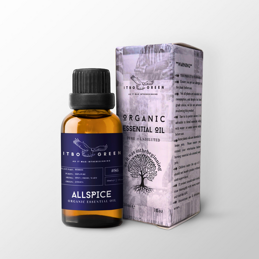 Organic Allspice Essential Oil | 30ml / 1oz UV Bottle | Unblended | Aromatherapy | Vegan | Spirituality| Nature Heals - ITBO Green
