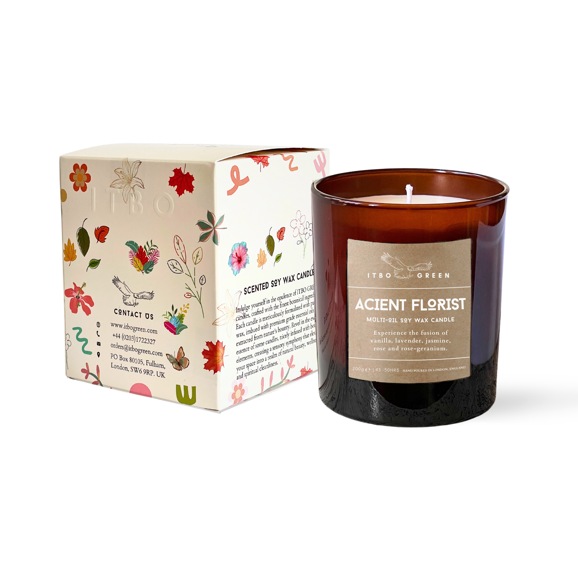 Ancient Florist Soy Wax Candle