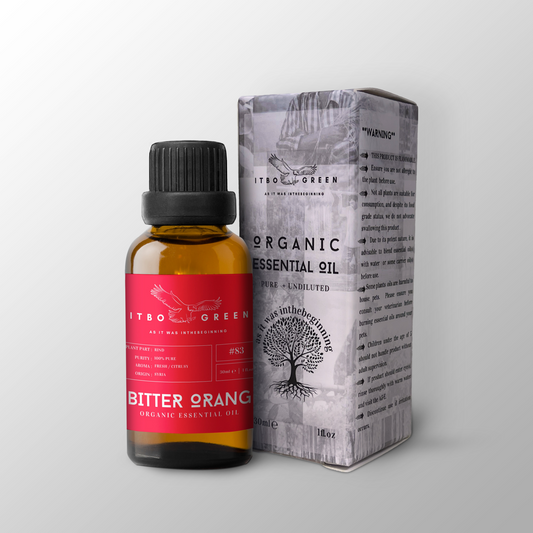 Organic Bitter Orange Essential Oil | 30ml / 1oz UV Bottle | Unblended | Aromatherapy | Vegan | Spirituality| Nature Heals - ITBO Green