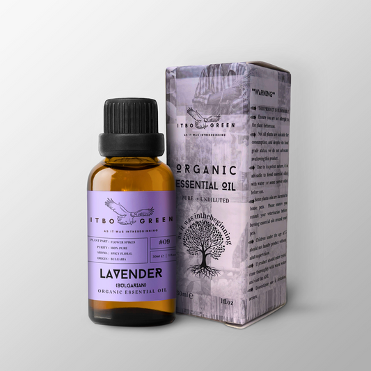 Organic Bulgarian Lavender Essential Oil | 30ml / 1oz UV Bottle | Pure Floral Oil | Unblended | Aromatherapy | Vegan | Spirituality| Nature Heals - ITBO Green