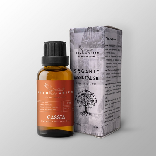 Organic Cassia Essential Oil | 30ml / 1oz UV Bottle | Unblended | Aromatherapy | Vegan | Spirituality| Nature Heals - ITBO Green