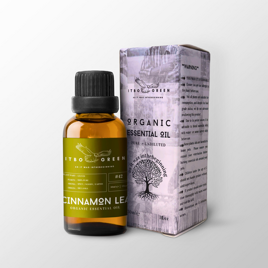 Organic Cinnamon Leaf Essential Oil | 30ml / 1oz UV Bottle | Unblended | Aromatherapy | Vegan | Spirituality| Nature Heals - ITBO Green