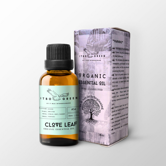 Organic Clove Leaf Essential Oil | 30ml / 1oz UV Bottle | Unblended | Aromatherapy | Vegan | Spirituality| Nature Heals - ITBO Green
