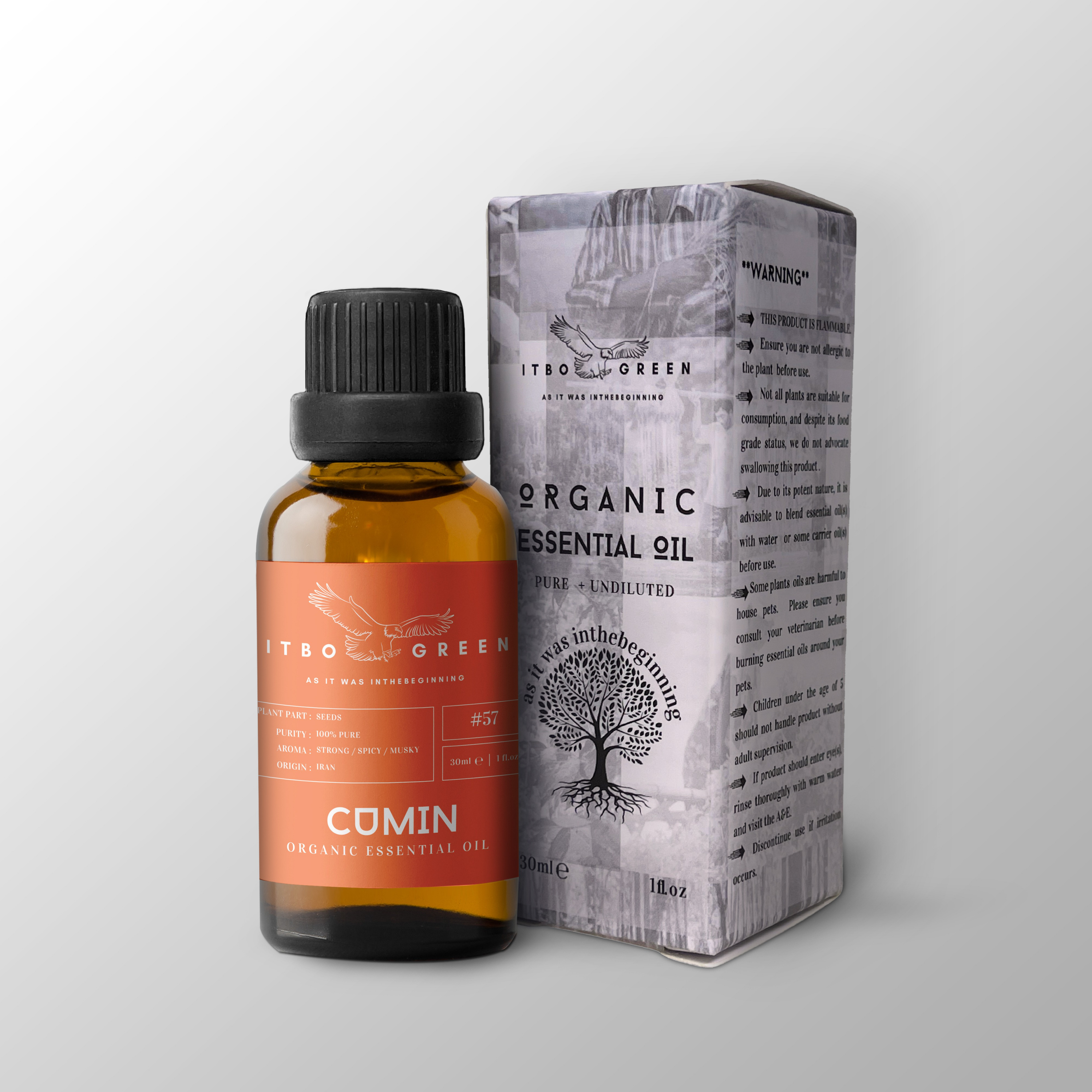 Aceite esencial de comino orgánico