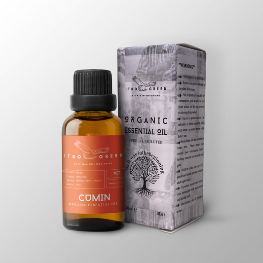 Organic Cumin Essential Oil | 30ml / 1oz UV Bottle | Unblended | Aromatherapy | Vegan | Spirituality| Nature Heals - ITBO Green