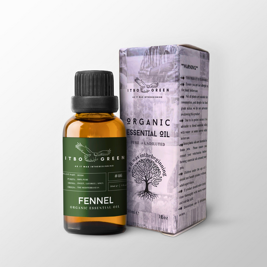 Organic Fennel Essential Oil | 30ml / 1oz UV Bottle | Unblended | Aromatherapy | Vegan | Spirituality| Nature Heals - ITBO Green