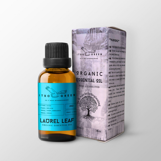 Organic Laurel Leaf Essential Oil | 30ml / 1oz UV Bottle | Unblended | Aromatherapy | Vegan | Spirituality| Nature Heals - ITBO Green