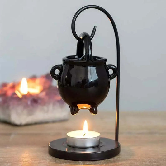 Black Ceramic Essential Oil Burner