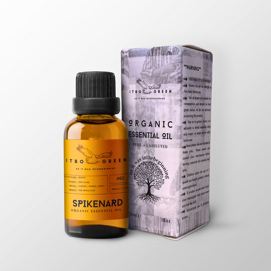 Organic Spikenard Essential Oil | 30ml / 1oz UV Bottle | Unblended | Aromatherapy | Vegan | Spirituality| Nature Heals - ITBO Green