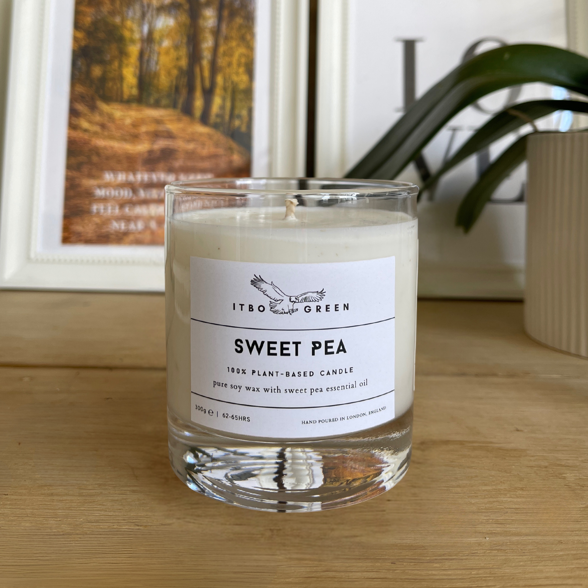 Sweet Pea Essential Oil Candle